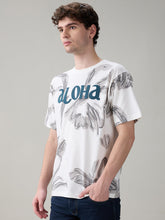 Status Quo Men's Oversized Typography Print Round Neck T-Shirt